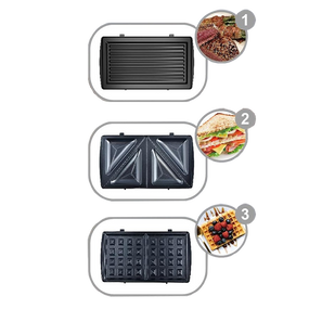 Сендвічниця-гриль 3-в-1 електрична KB-2046