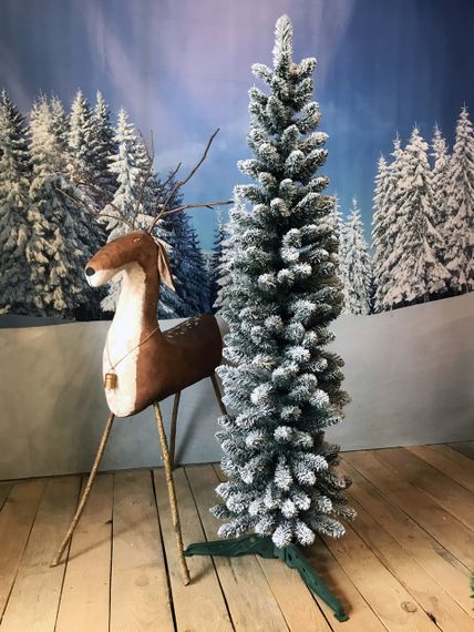 Ялинка Альпійська вузька 180 см засніжена | Зображення 1