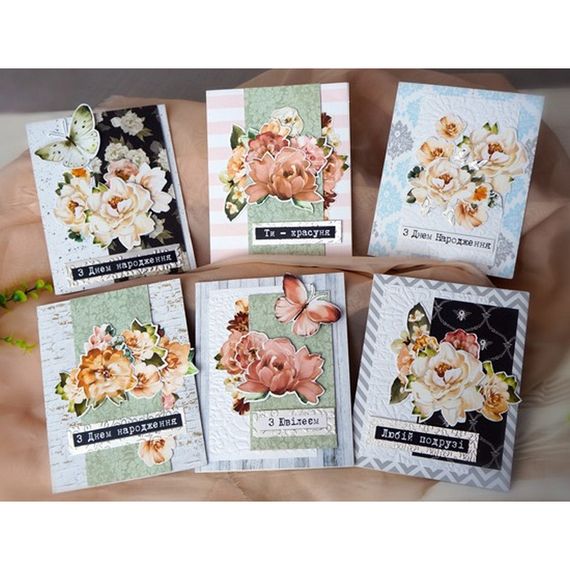 Набір для створення вітальних листівок "Where beauty lives" FDGCK-047, 6 шт | Зображення 6