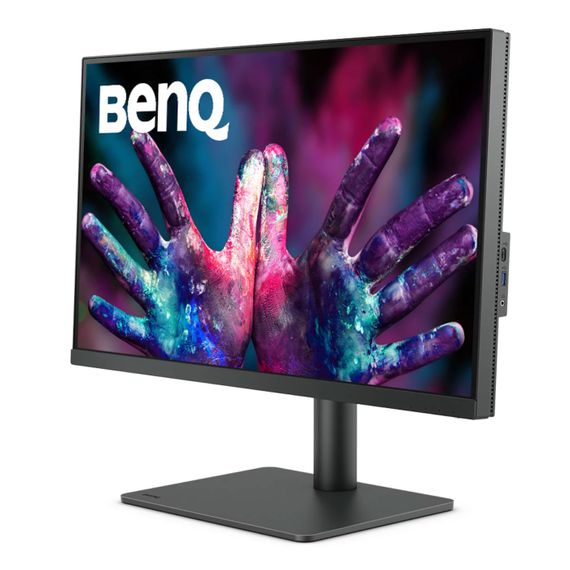 TFT 27" BenQ PD2705U, 4K UHD, IPS, 99% sRGB, HDMI, DP, USB-C, USB-hub, HAS, колонки, темно-сірий | Зображення 1