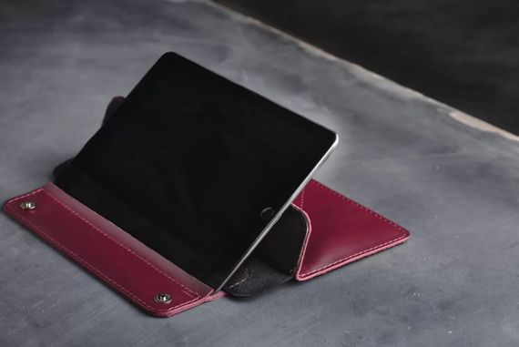 Шкіряний чохол з підставкою Skin and Skin iPad 10.5 Бордовий (LC07BU-10) | Зображення 2