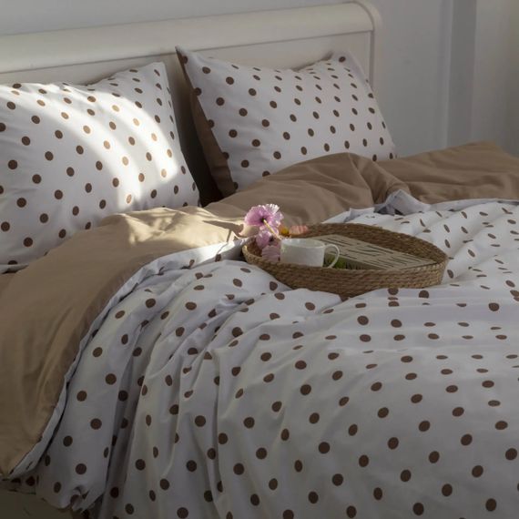 Постільна білизна євро ТЕП Happy Sleep Chocolate Dots 2-03796_35238 220х200 см | Зображення 4
