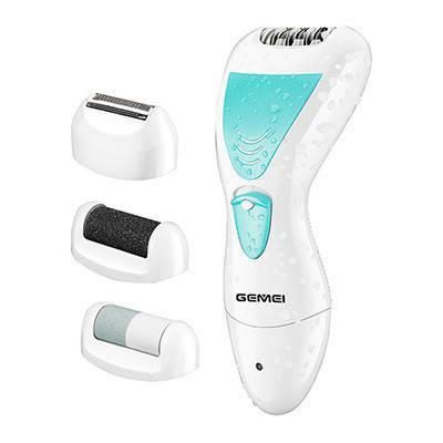 Жіночий епілятор бритва Gemei GM-7006 4 в 1 Бірюзовий
