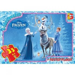 Детский пазл "Ледяное Сердце" FR004 постер, 35 элементов