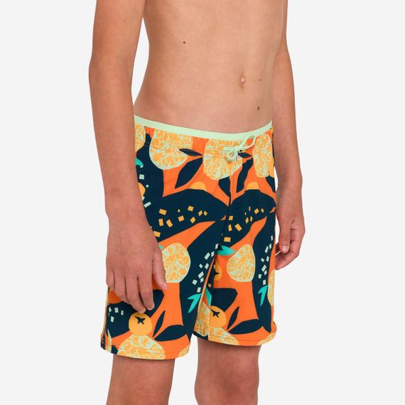 Шорти для плавання довгі 100 Hotu для хлопців помаранчеві - 12-13 р 151-60 см | Зображення 4