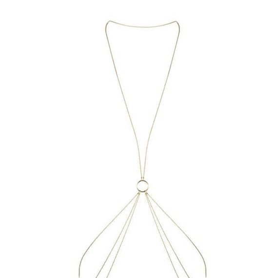 Ланцюжок для тіла Bijoux Indiscrets Magnifique 8 Body Chain, прикраса для тіла, Gold | Зображення 1