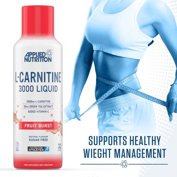 L-карнитин Applied Nutrition L-Carnitine Liquid 3000 480 ml (Fruit Burst) | Зображення 1