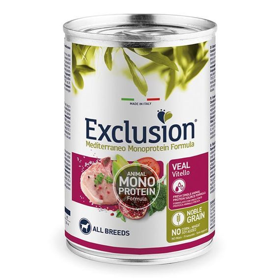 Exclusion Adult Veal All Breed консерва для собак с телятиной 400 г