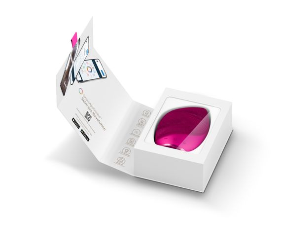 Електронна ультразвукова щітка для обличчя GESKE Sonic Facial Brush 5в1 magenta | Зображення 8