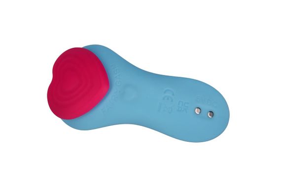 Вибратор в трусики FairyGasm HeartGem blue, на магните, пульт ДУ sexstyle | Зображення 3