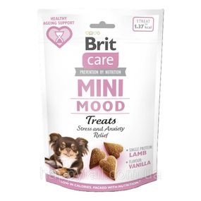 Лакомство Brit Care (Брит Кера) Mini Mood для собак малых пород, против стресса, ягненок и ваниль, 50 г