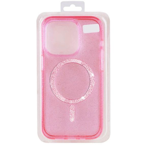 Чехол TPU Eclipse Sparkle (MagFit) для Apple iPhone 16 (6.1") Pink | Зображення 2