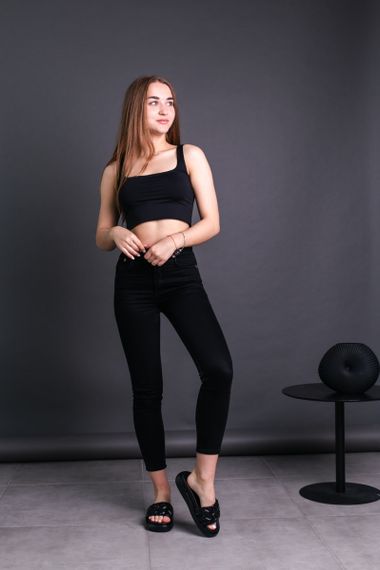 Шлепанцы женские Fashion Duke 3675 39 размер 25 см Черный | Зображення 8