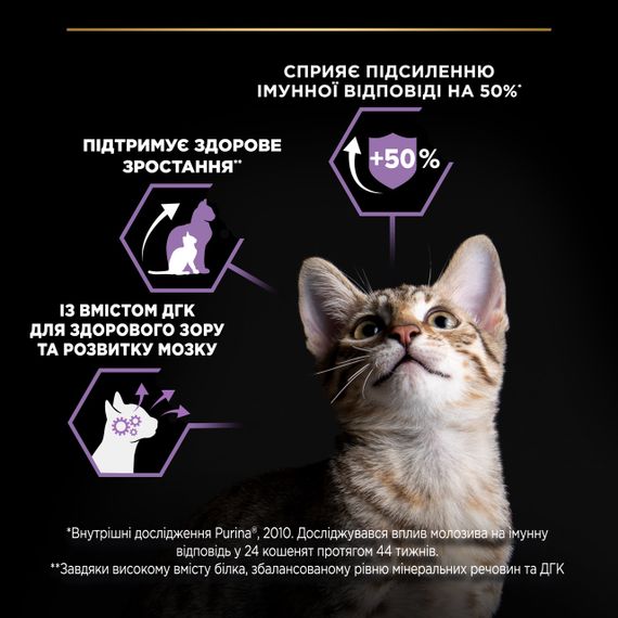 Сухой корм для котят с курицей Purina ProPlan Kitten 400 гр | Зображення 3