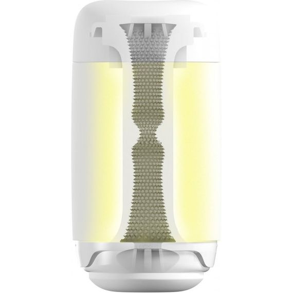 Мастурбатор нереалистичный Tenga Puffy Sugar White, рельефный, бежевый sexstyle | Зображення 2