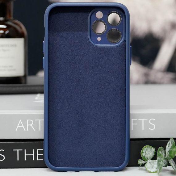 Чехол TPU+Glass Sapphire Midnight with MagSafe для Apple iPhone 14 Pro (6.1") Синий / Deep navy | Зображення 2