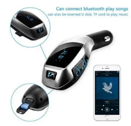 Автомобильный FM модулятор X5 Car Kit с Bluetooth | Зображення 2