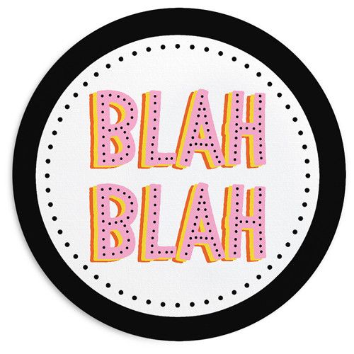 Килимок для мишки круглий Blah Blah 20 см (RKYL_23F077)