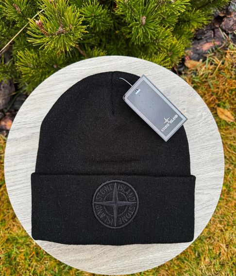 Шапка Stone Island classic чорна