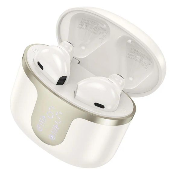 Навушники HOCO EQ7 Snowflake true wireless BT headset Milky White | Зображення 1