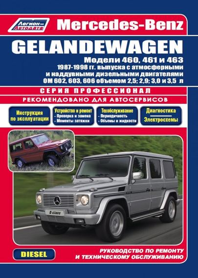 Mercedes Gelandevagen W460 / W461 / W463. Посібник з ремонту й експлуатації.