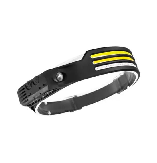 Налобный фонарь COBA CB-689-3 аккумуляторный с датчиком движения и красным светом | Зображення 1