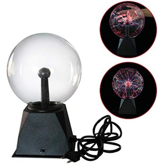 Плазмова куля світильник 5 дюймів 12.5 см, унікальний нічник з ефектом блискавок | Зображення 6