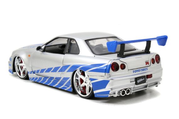 Игровая металлическая машинка Fast and Furious Ниссан Скайлайн BNR-34 2002 | Зображення 7