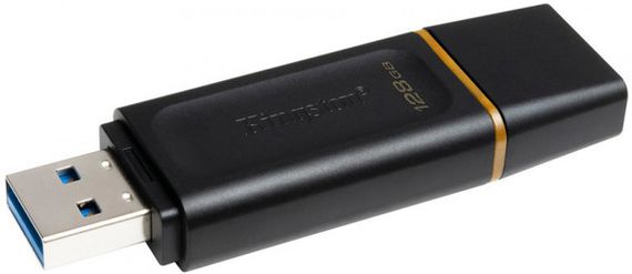 Flash Drives Kingston DataTraveler Exodia 128GB USB 3.2 (DTX/128GB) Black/Yellow | Зображення 1