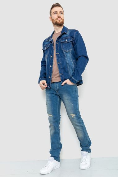 Джинсова куртка чоловіча, колір синій, 157R4598 | Зображення 1