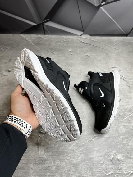 Зимові ботинки Nike чорні підошва біла | Зображення 1