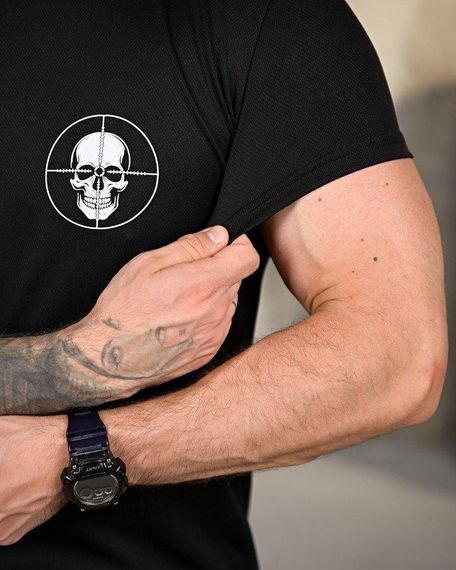 Тактическая потоотводящая футболка One Shot black ПП4655 | Зображення 4