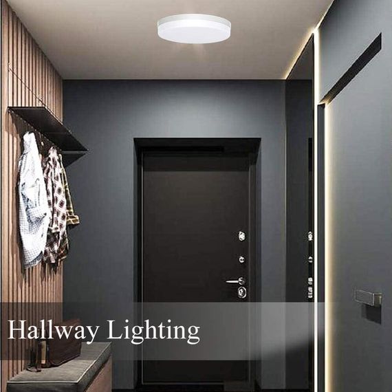 Светильник потолочный круглый LED 23 см, 36W, холодный белый свет 6500K, встроенная светодиодная лампа, люстра | Зображення 7