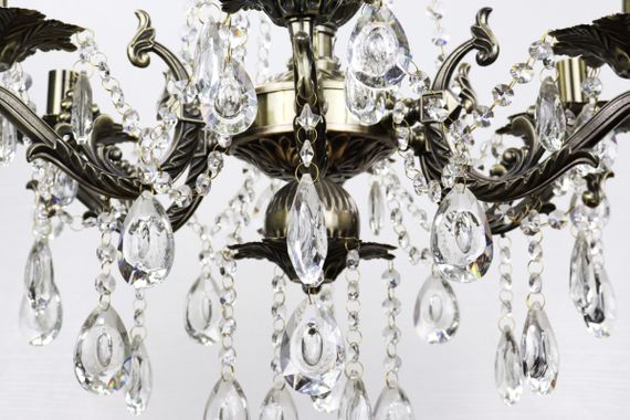 Люстра свічка 25044 Бронза 60-105х61х61 см. | Зображення 1