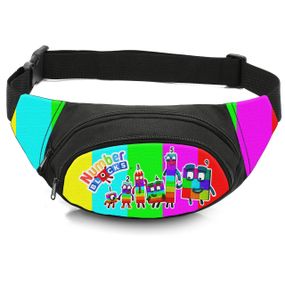 Сумка-бананка дитяча з принтом Numberblocks поясна сумка для хлопчика (4710)