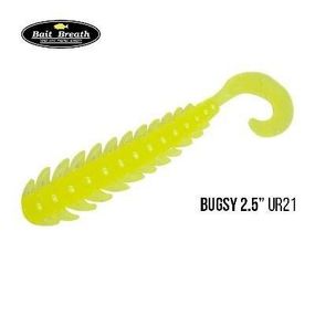 Силиконовая приманка, Съедобный силикон Bait Breath BUGSY 2,5" Rock Soul (12 шт.) (Ur21 Yellow)