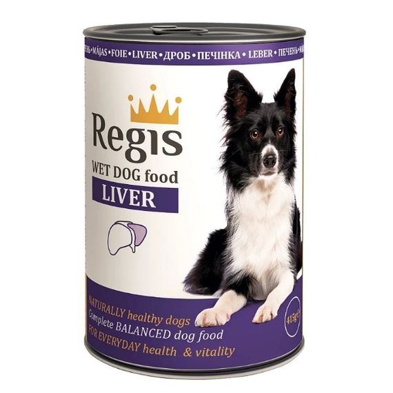 Regis Вологий корм для  собак з печінкою, 415 г