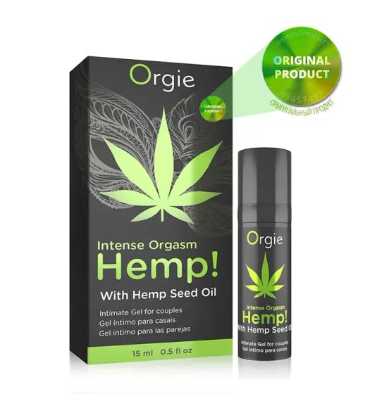 Усилитель оргазма "Intense Orgasm Hemp" с маслом каннабиса Orgie sexstyle