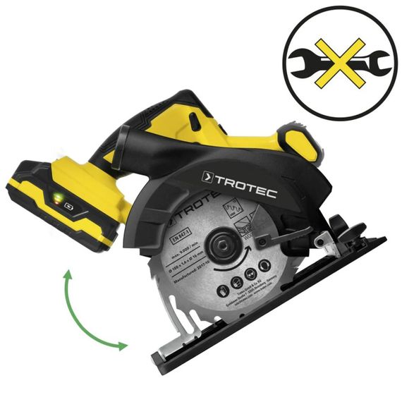 Пила циркулярна акумуляторна Trotec PCSS 10-20V + кейс (4430000110) | Зображення 3
