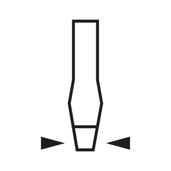 Викрутка ZEBRA®, шліц, ударна, шестигранна, 1,2x7x125 | Зображення 3