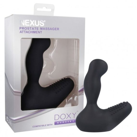 Масажер простати Nexus Prostate Attachment-насадка для мікрофона Doxy, чорний Sex Aura | Зображення 1