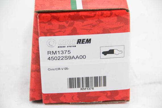 Колодки передні гальмівні Civic/CR-V 05-, GOODREM (RM1375) | Зображення 2