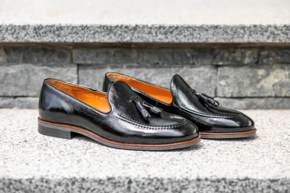 Лакированные лоферы, черный цвет 41 размер | Зображення 6