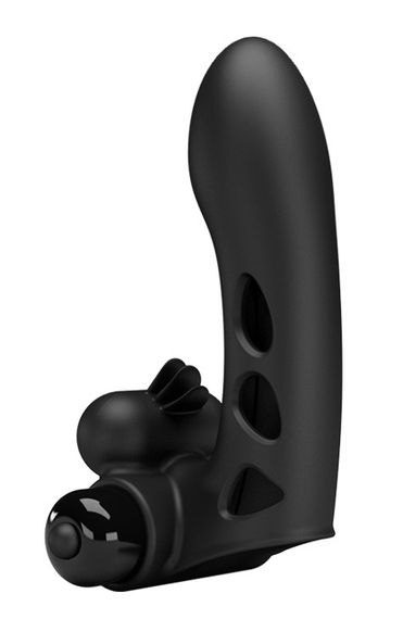 Кліторальний стимулятор на палець Pretty Love-Orlando Finger Black, BI - 014836 sexstyle | Зображення 2