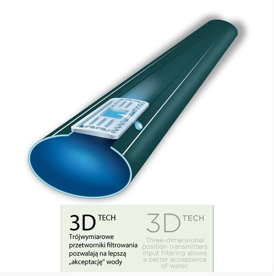 Крапельна стрічка Pestan Ø 16 мм / 8 мil (0,2мм) / 20см / 1,1 л/год HIRRO DRIP DSTHD 16081120-2500 | Зображення 1