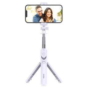 Cелфи палка Kakusiga KSC-1143 монопод тренога с Bluetooth пультом - White