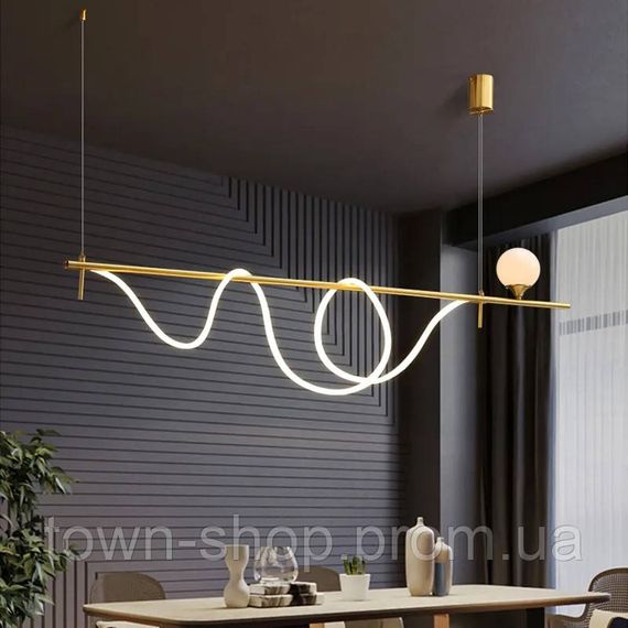 Люстра потолочная LED MBJ8-1500-k Латунь 40-122х30х150 см.