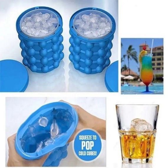 Форма для изготовления и хранения льда двухкамерная Ice Cube Maker | Зображення 1