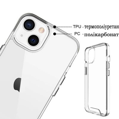 Чехол для мобильного телефона BeCover Space Case Apple iPhone 13 Transparancy (708579) | Зображення 3
