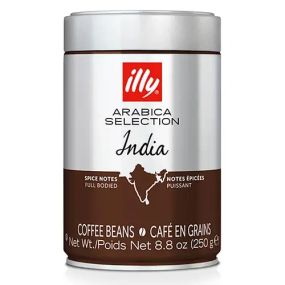 Кофе в зернах illy India 250 гр ж/б Италия Илли Индия крепкий темной обжарки